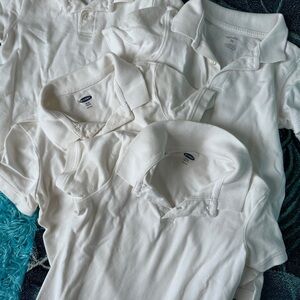 Kids White Polo Shirt (5/5T lot)
